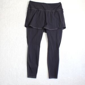 Athleta High Rise Chaturanga 2 in 1 Leggings Skirt Womens Large Yoga Gym Stretch